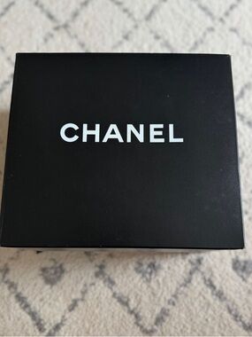 CHANEL Black Bag Box with White Logo